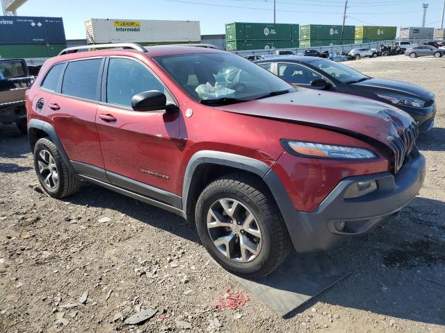 1C4PJMBB0EW156660 - 2014 JEEP CHEROKEE TRAILHAWK RED photo 4