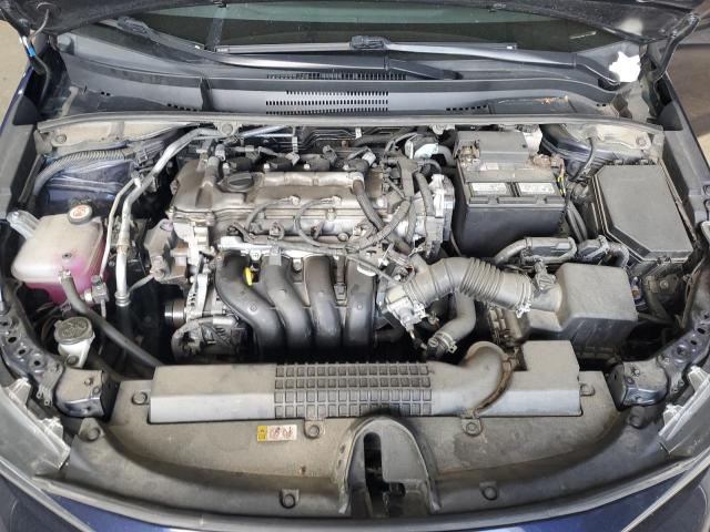5YFEPMAE3MP163420 - 2021 TOYOTA COROLLA LE BLUE photo 11