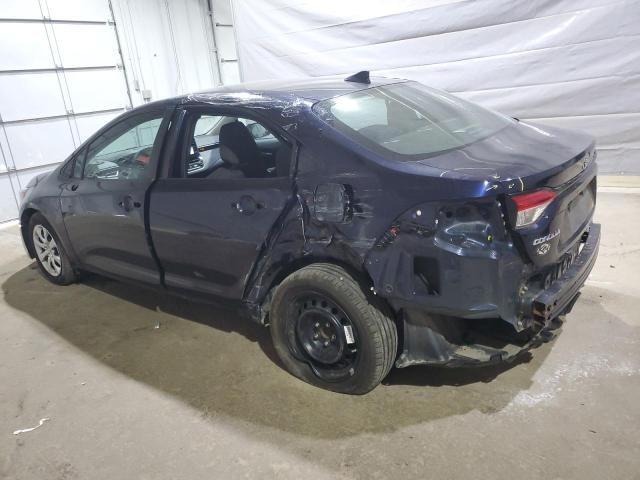 5YFEPMAE3MP163420 - 2021 TOYOTA COROLLA LE BLUE photo 2