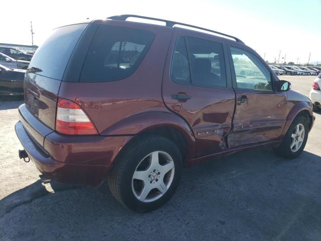 4JGAB57E74A471703 - 2004 MERCEDES-BENZ ML 350 RED photo 3