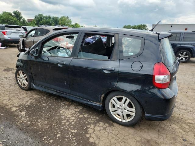 JHMGD38617S021837 - 2007 HONDA FIT S BLACK photo 2