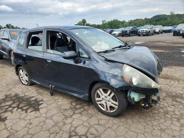 JHMGD38617S021837 - 2007 HONDA FIT S BLACK photo 4