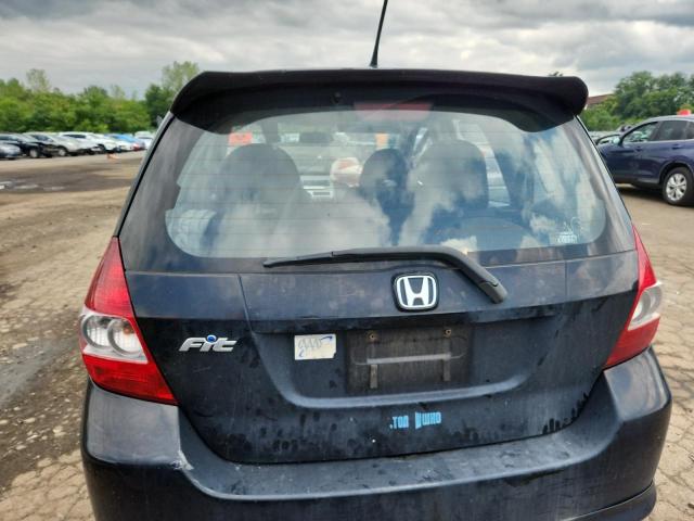 JHMGD38617S021837 - 2007 HONDA FIT S BLACK photo 6