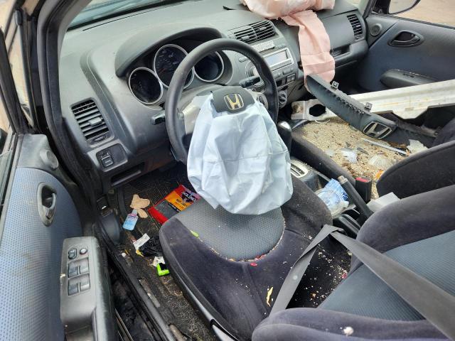 JHMGD38617S021837 - 2007 HONDA FIT S BLACK photo 8