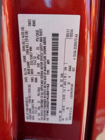 1FMCU0GD1KUB01162 - 2019 FORD ESCAPE SE Rot Foto 14