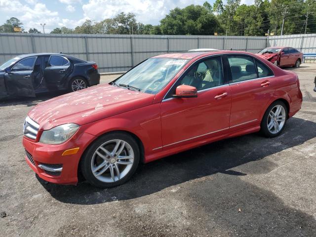 WDDGF4HB4DA765907 - 2013 MERCEDES-BENZ C 250 RED photo 1