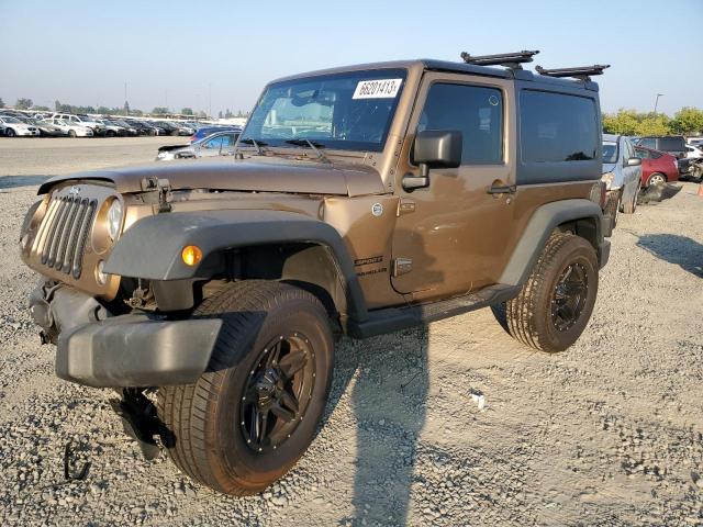 1C4AJWAG0FL668680 - 2015 JEEP WRANGLER SPORT BROWN photo 1