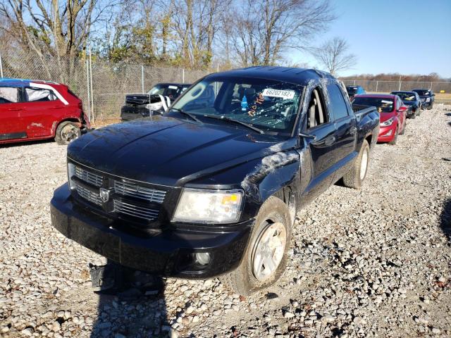 1D7HW68N88S554512 - 2008 DODGE DAKOTA SPORT BLACK photo 2