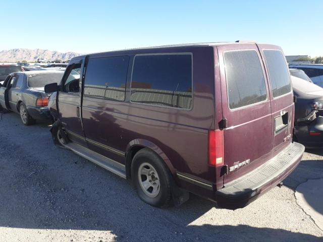 1GKDM19W4VB554466 - 1997 GMC SAFARI XT MAROON photo 2