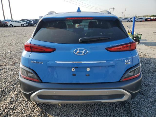 KM8K5CA38NU774772 - 2022 HYUNDAI KONA LIMITED BLUE photo 6