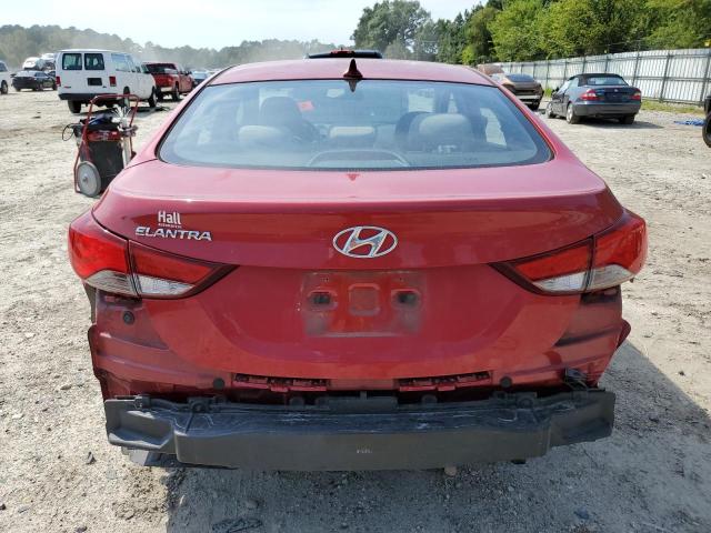 KMHDH4AE6GU489191 - 2016 HYUNDAI ELANTRA SE RED photo 6