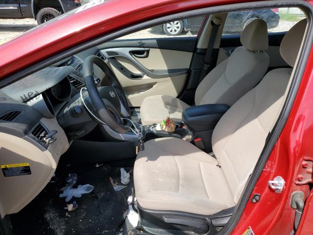 KMHDH4AE6GU489191 - 2016 HYUNDAI ELANTRA SE RED photo 7