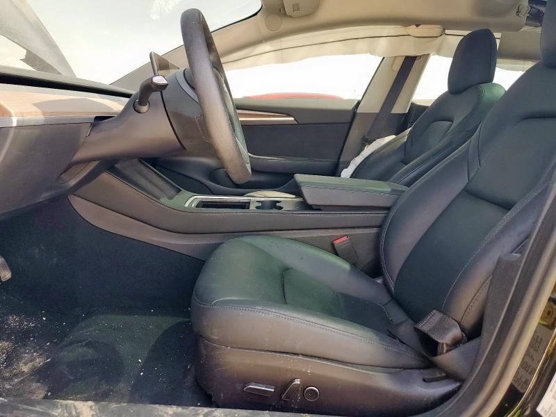 5YJ3E1EA5PF426168 - 2023 TESLA MODEL 3 BLACK photo 7