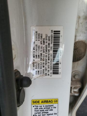 1HGCR3F87EA011937 - 2014 HONDA ACCORD EXL WHITE photo 13