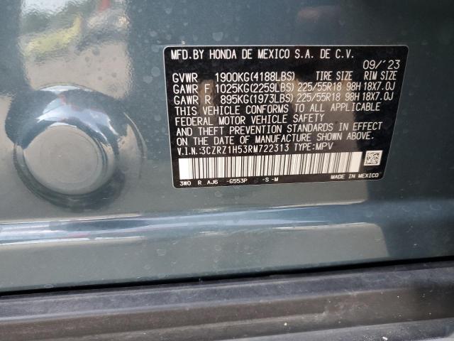3CZRZ1H53RM722313 - 2024 HONDA HR-V SPORT 灰色 照片 13