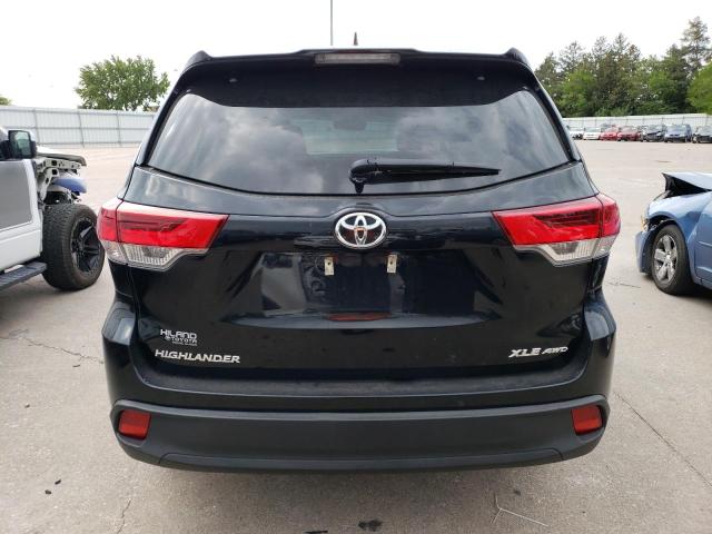 5TDJZRFH6HS423198 - 2017 TOYOTA HIGHLANDER SE BLACK photo 6