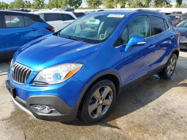 KL4CJBSB6EB703144 - 2014 BUICK ENCORE CONVENIENCE ლურჯი ფოტო 1