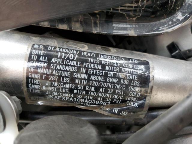 JKAEXEA108A039967 - 2008 KAWASAKI EX650 A Qara foto 10