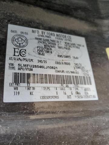 5LMFU28546LJ10821 - 2006 LINCOLN NAVIGATOR ნაცრისფერი ფოტო 13