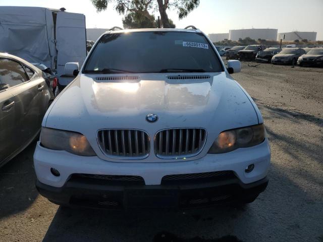 5UXFB53535LV10260 - 2005 BMW X5 4.4I WHITE photo 5