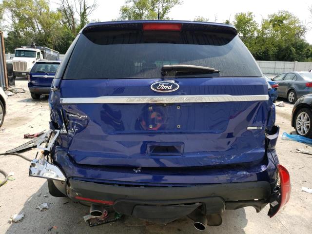 1FM5K8D80DGC85483 - 2013 FORD EXPLORER XLT BLUE photo 6