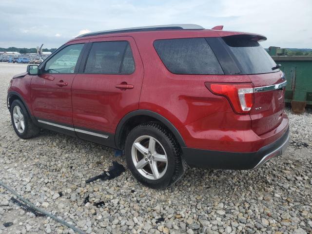 1FM5K8D83HGD28431 - 2017 FORD EXPLORER XLT RED photo 2