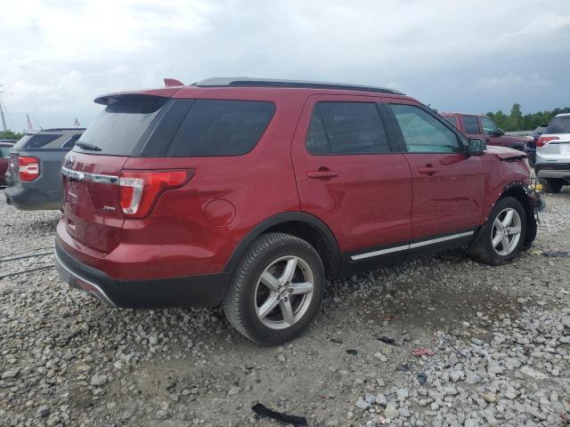 1FM5K8D83HGD28431 - 2017 FORD EXPLORER XLT RED photo 3