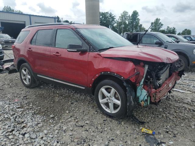 1FM5K8D83HGD28431 - 2017 FORD EXPLORER XLT RED photo 4