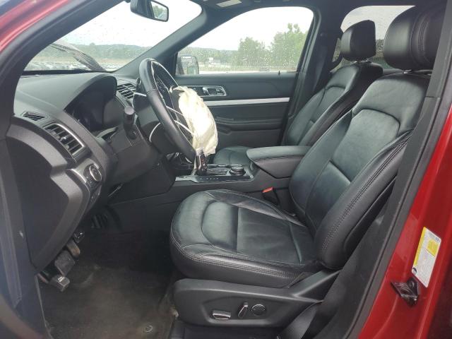 1FM5K8D83HGD28431 - 2017 FORD EXPLORER XLT RED photo 7