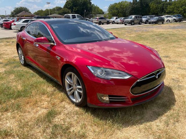 5YJSA1CN9DFP27292 - 2013 TESLA MODEL S Կարմիր լուսանկար 1