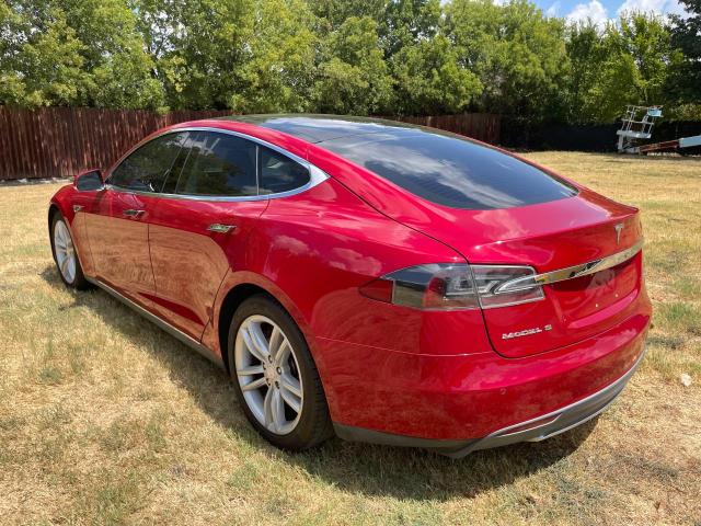 5YJSA1CN9DFP27292 - 2013 TESLA MODEL S Կարմիր լուսանկար 3