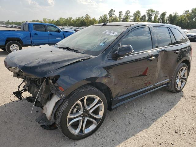 2FMDK3AK3DBC97276 - 2013 FORD EDGE SPORT BLACK photo 1