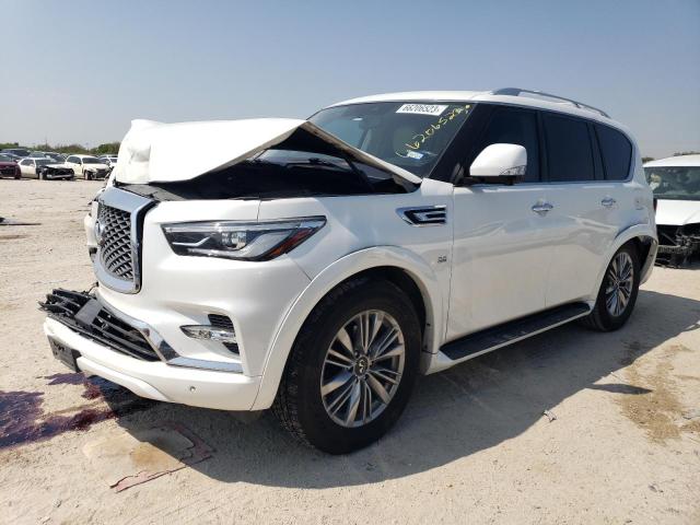 JN8AZ2NF9K9688148 - 2019 INFINITI QX80 LUXE WHITE photo 1