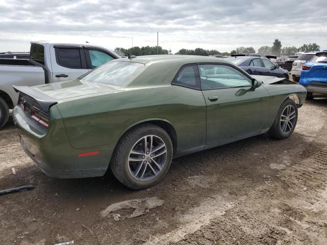 2C3CDZGG2KH569959 - 2019 DODGE CHALLENGER SXT GREEN photo 3