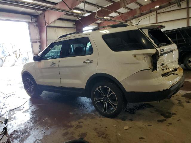 1FM5K8GTXDGC26697 - 2013 FORD EXPLORER SPORT WHITE photo 2