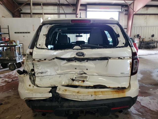 1FM5K8GTXDGC26697 - 2013 FORD EXPLORER SPORT WHITE photo 6