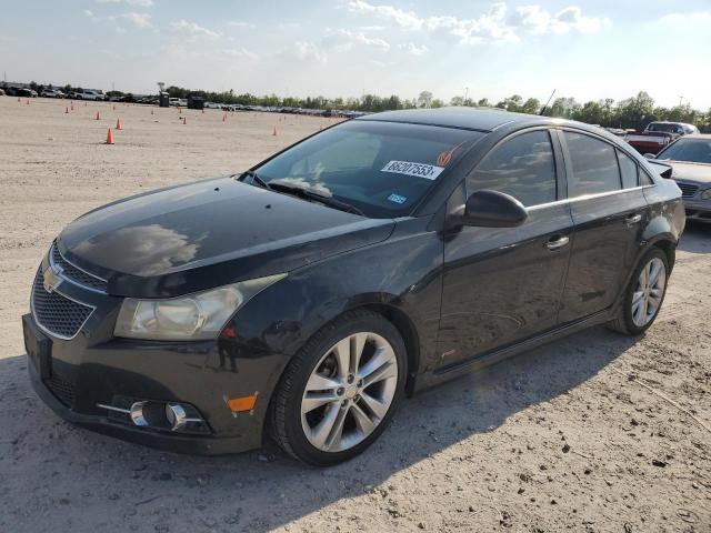 1G1PH5S98B7248127 - 2011 CHEVROLET CRUZE LTZ BLACK photo 1