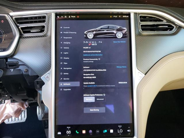 5YJSA1CP3CFP02789 - 2012 TESLA MODEL S Գրաֆիտ լուսանկար 9