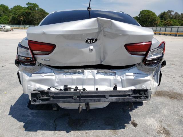 3KPA24AD6LE327215 - 2020 KIA RIO LX SILVER photo 6