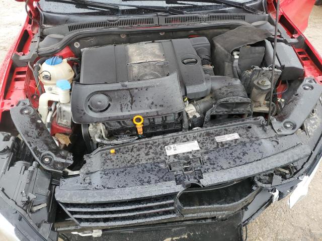 3VWDP7AJ4CM376065 - 2012 VOLKSWAGEN JETTA SE RED photo 11