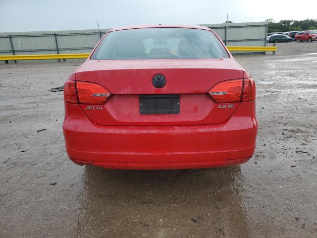 3VWDP7AJ4CM376065 - 2012 VOLKSWAGEN JETTA SE RED photo 6