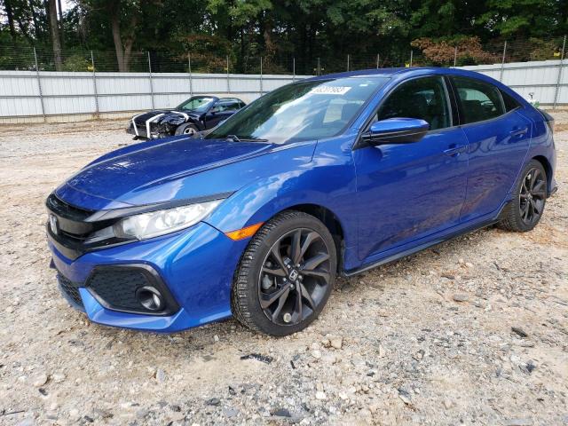 SHHFK7H42JU407372 - 2018 HONDA CIVIC SPORT 蓝色 照片 1
