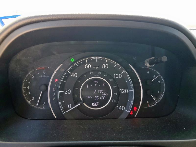 5J6RM3H72DL000210 - 2013 HONDA CR-V EXL თეთრი ფოტო 9