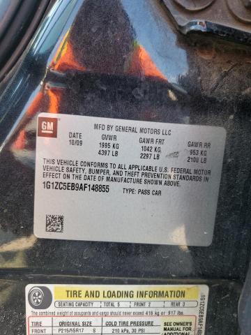 1G1ZC5EB9AF148855 - 2010 CHEVROLET MALIBU 1LT 黑色 照片 13