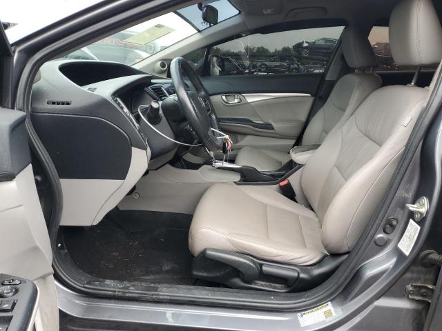19XFB2F92DE269829 - 2013 HONDA CIVIC EXL ნაცრისფერი ფოტო 7