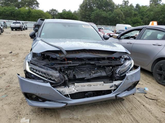 1HGCV3F21NA033164 - 2022 HONDA ACCORD HYBRID SPORT BLUE photo 5