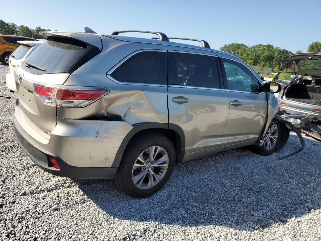 5TDKKRFH2FS046309 - 2015 TOYOTA HIGHLANDER XLE ოქროსფერი ფოტო 3