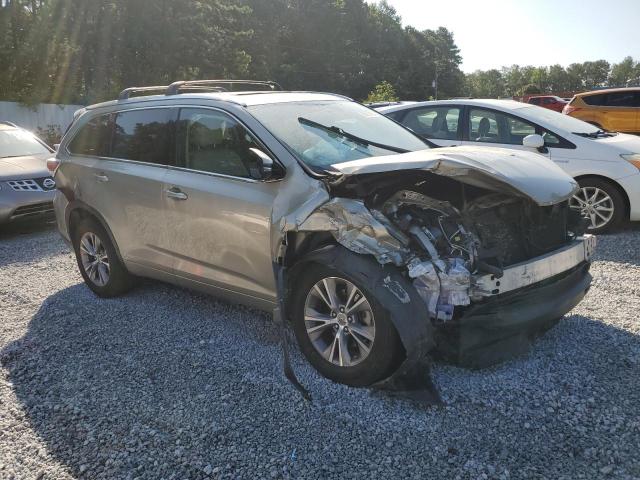 5TDKKRFH2FS046309 - 2015 TOYOTA HIGHLANDER XLE ოქროსფერი ფოტო 4