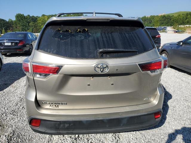 5TDKKRFH2FS046309 - 2015 TOYOTA HIGHLANDER XLE ოქროსფერი ფოტო 6