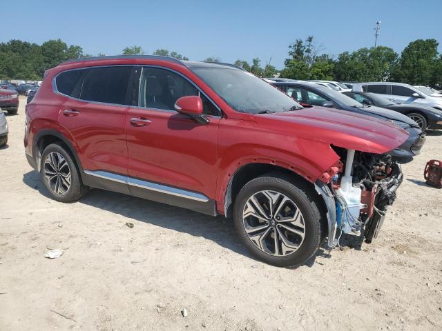 5NMS3CAA2LH168557 - 2020 HYUNDAI SANTA FE SEL RED photo 4